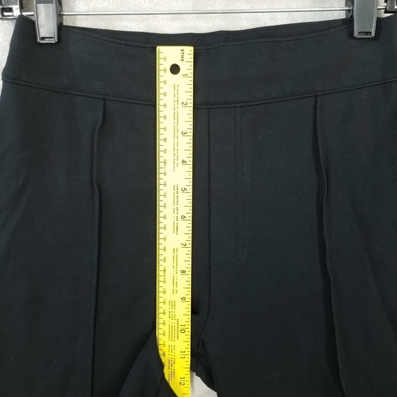 Spanx Hi Rise Flare Perfect Pants Women Black Petite M Pull On Stretch Career - Picture 7 of 12